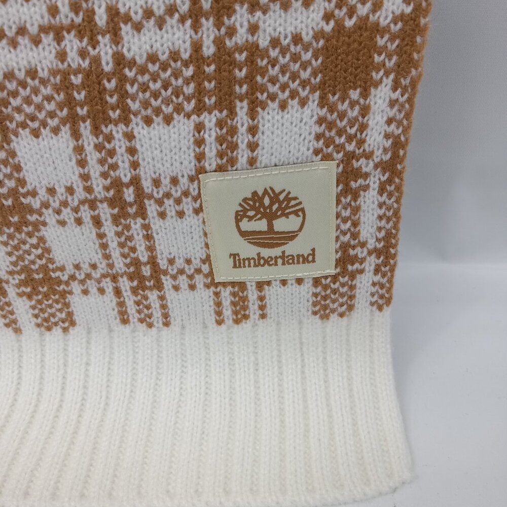 Timberland Plaid Pattern Knit Scarf NWT - Picture 2 of 6